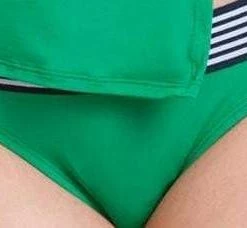 Bikinis Anne Cole Retro Hipster Bikini Bottom In Green 14MB324-Kelly