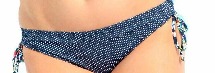 Anne Cole Ditsy Floral Tie Side Bottom In Navy 14MB343-NVY Bikinis 4 Anne Cole Ditsy Floral Tie Side Bottom In Navy 14MB343-NVY Bikinis