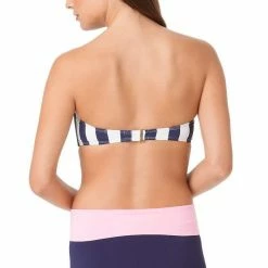 Anne Cole High Waist Skort Bikini Bottom In Navy