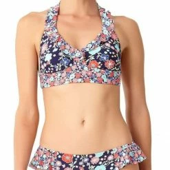 Anne Cole Lazy Daisy Side Flounce Bikini Bottom