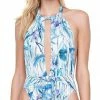 One Piece Swimsuits Gottex Exotic Paradise Deep Plunge One Piece Swimsuit