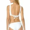 Anne Cole Crochet Spliced Bikini Bottom In White