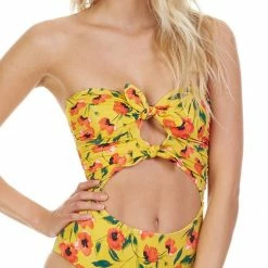Tori Praver Roux One Piece Swimsuit In French Poppy One Piece Swimsuits