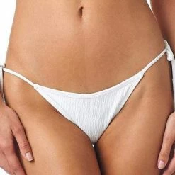 Montce Swim Bikinis Montce Blanc Tie Up Bottom In White