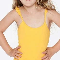 L*Space L Space Little L* Katie One Piece In Sunshine Gold BLKAM18-SUG Kids