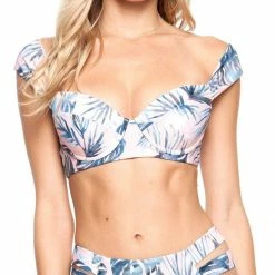 Tori Praver Aimee Top In Rose Quartz 1R18STAMSL-ROS Bikinis