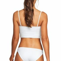 Swimsuits Vitamin A Luciana Full Cut Bikini Bottom In White EcoTex