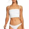 Swimsuits Vitamin A Ava Bandeau Bikini Top In White EcoTex