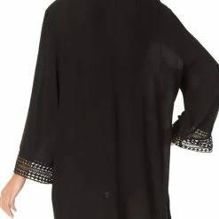 Anne Cole V-Neck Tunic Cover-up In Black Resort Wear