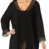 Anne Cole V-Neck Tunic Cover-up In Black Resort Wear