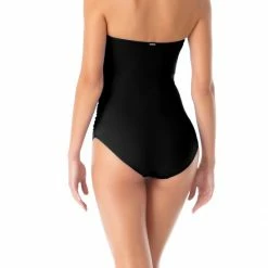 Anne Cole Live In Color Twist Front Bandeau One Piece Swimsuit One Piece Swimsuits