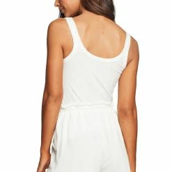 Vitamin A Thalia Shorts In White Organic Rib