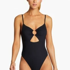 Vitamin A EcoRib Bedette One Piece Swimsuit Swimsuits