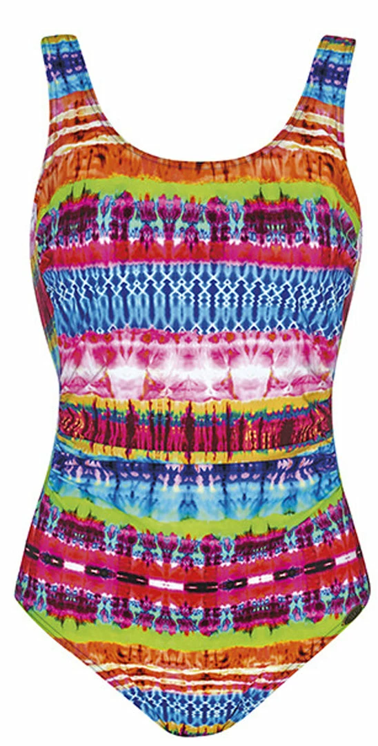 One Piece Swimsuits Sunflair Wild World Mastectomy Scoop Neck One Piece Swimsuit 4 One Piece Swimsuits Sunflair Wild World Mastectomy Scoop Neck One Piece Swimsuit