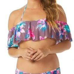 Raisins Tahiti Bloom Miami Bikini Bottom In Moonstone