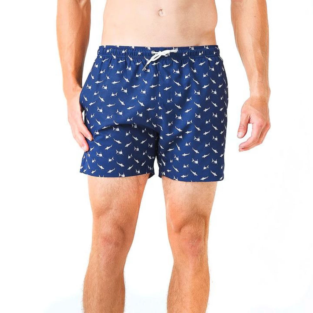 Bermies Mens Swim Trunk In Sharks 4 Bermies Mens Swim Trunk In Sharks