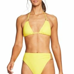Vitamin A EcoRib Cosmo Halter Bikini Top Swimsuits