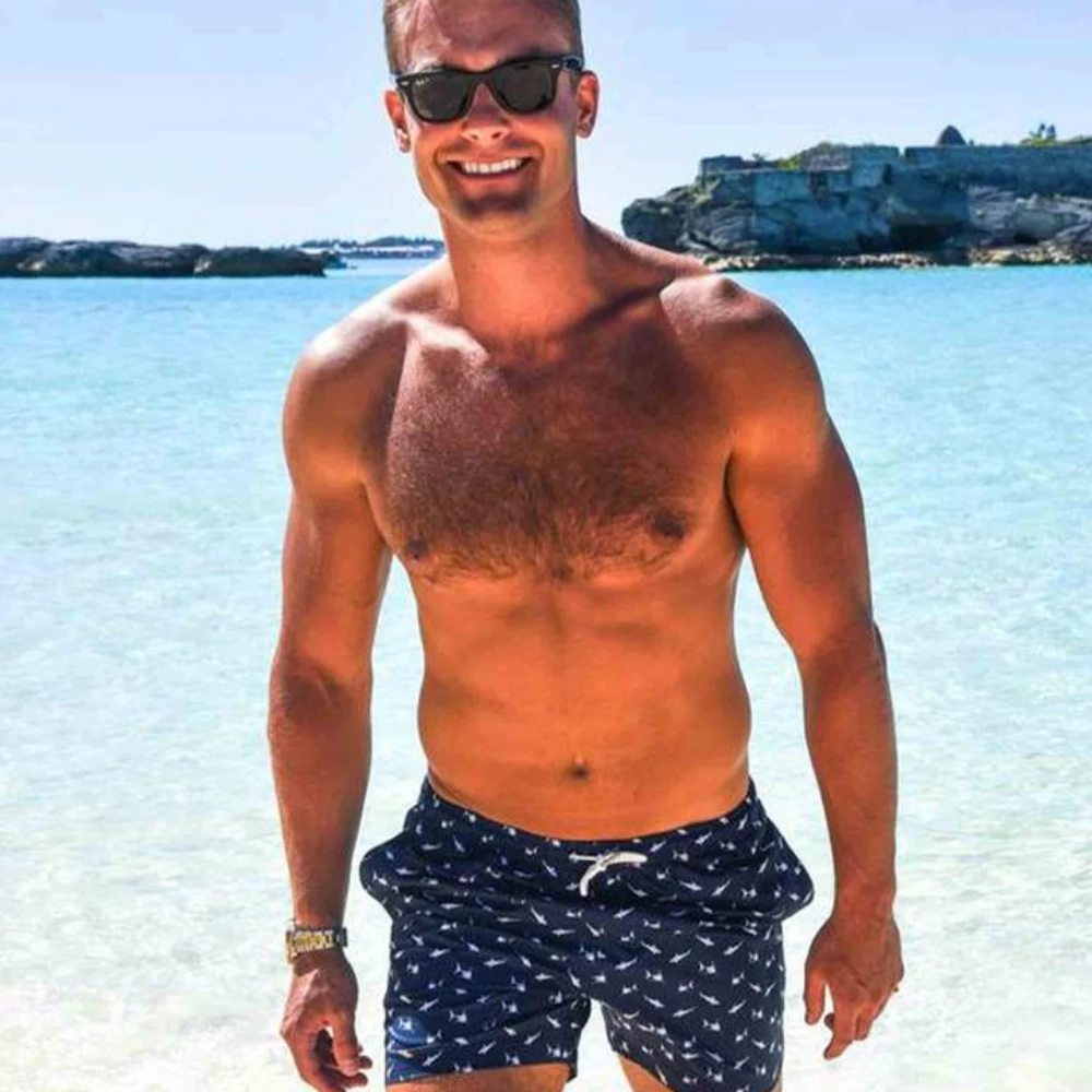 Bermies Mens Swim Trunk In Sharks 3 Bermies Mens Swim Trunk In Sharks