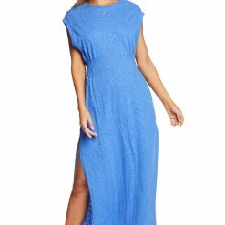 Vitamin A Florence Long Dress In Blue Swimsuits