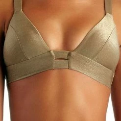 Swimsuits Vitamin A Neutra Bralette Top In Bronze Metallic