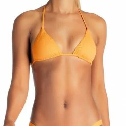 Swimsuits Vitamin A Carmen EcoRib Bikini Bottom In Sunflower 84B SRB