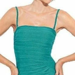 One Piece Swimsuits Gottex Mikado Draped Bandeau Swimsuit M01-161-435