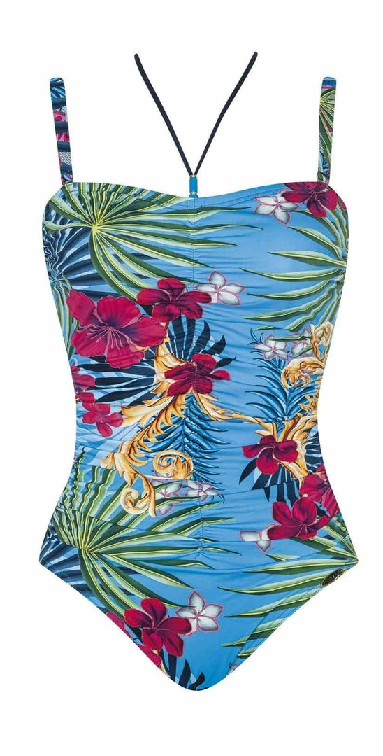 Sunflair Blue Henry Bandeau One Piece Swimsuit 4 Sunflair Blue Henry Bandeau One Piece Swimsuit