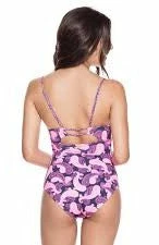 OndadeMar Girls Summer Pansy One Piece Swimsuit One Piece Swimsuits