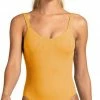 Swimsuits Vitamin A EcoRib Leah One Piece Swimsuit In Marigold