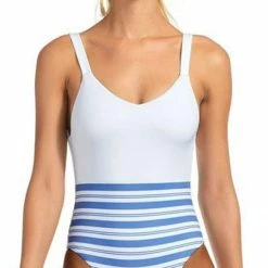 Vitamin A Leah One Piece Swimsuit In Regatta Stripe Swimsuits