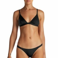 Swimsuits Vitamin A EcoRib Carmen Bikini Bottom In Black