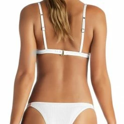 Swimsuits Vitamin A EcoRib Carmen Bikini Bottom In White