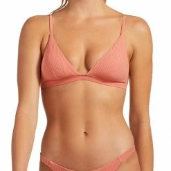 Swimsuits Vitamin A EcoRib Carmen Bikini Bottom In Soft Coral
