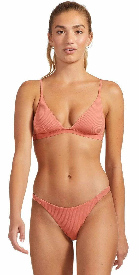 Swimsuits Vitamin A EcoRib Carmen Bikini Bottom In Soft Coral 4 Swimsuits Vitamin A EcoRib Carmen Bikini Bottom In Soft Coral