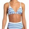 Vitamin A Moss Bralette Bikini Top In Regatta Stripe Swimsuits