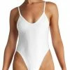 Swimsuits Vitamin A EcoRib Yasmeen One Piece In White