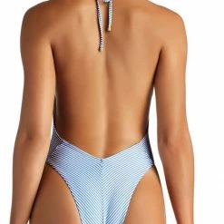 Vitamin A Demi One Piece Swimsuit In Hamptons Stripe 803M HAM