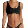 Vitamin A EcoRib Sienna Bikini Top In Black Swimsuits