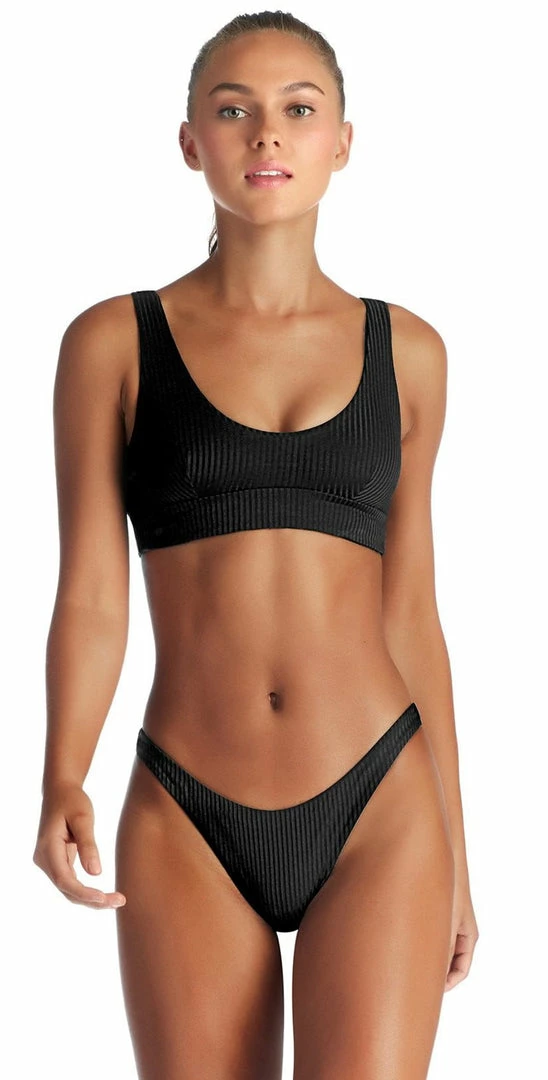 Vitamin A EcoRib Sienna Bikini Top In Black Swimsuits 3 Vitamin A EcoRib Sienna Bikini Top In Black Swimsuits