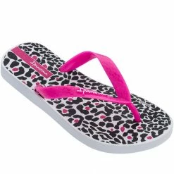 Ipanema Tropics Kid Flip Flop In White/Pink/Black