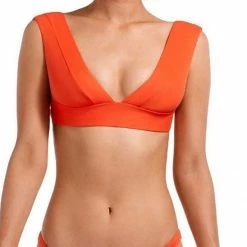 Swimsuits Vitamin A EcoLux Magnolia Bikini Top In Papavero