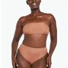Vitamin A Mila Bandeau Bikini Top In Pink Sands Swimsuits