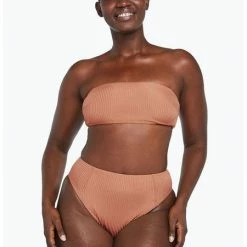 Vitamin A Sienna High Waist Bottom In Pink Sands Shimmer