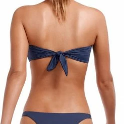 Vitamin A EcoLux Mila Bandeau Bikini Top In Deep Blue Swimsuits