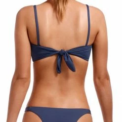 Vitamin A EcoLux Mila Bandeau Bikini Top In Deep Blue Swimsuits