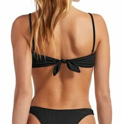 Swimsuits Vitamin A EcoRib Mila Bikini Top In Black