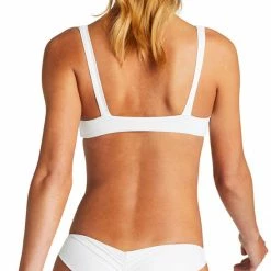 Vitamin A EcoLux Samba Ruched Back Bottom In White Swimsuits