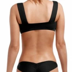 Vitamin A EcoLux Venus Bikini Top In Black Swimsuits