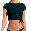 Swimsuits Vitamin A EcoRib Rica Crop Top In Black