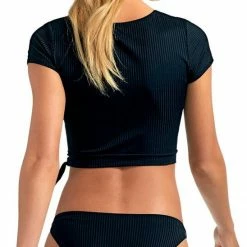 Swimsuits Vitamin A EcoRib Rica Crop Top In Black